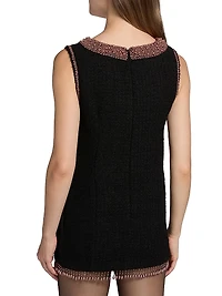 ONLY AT SAKS.Avital Embellished Tweed Minidress