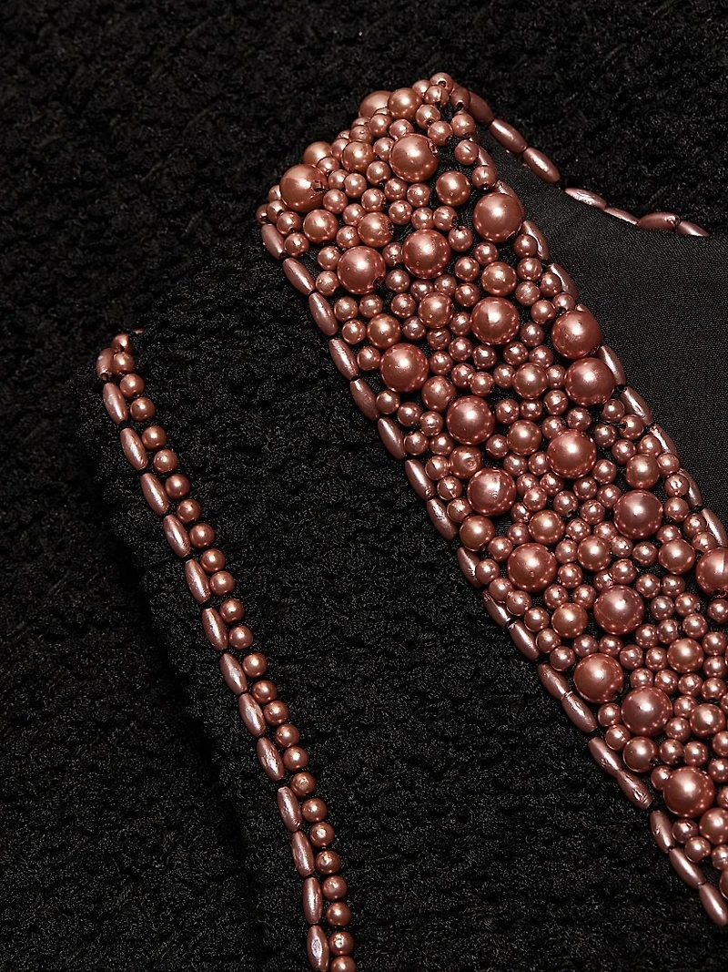 ONLY AT SAKS.Avital Embellished Tweed Minidress