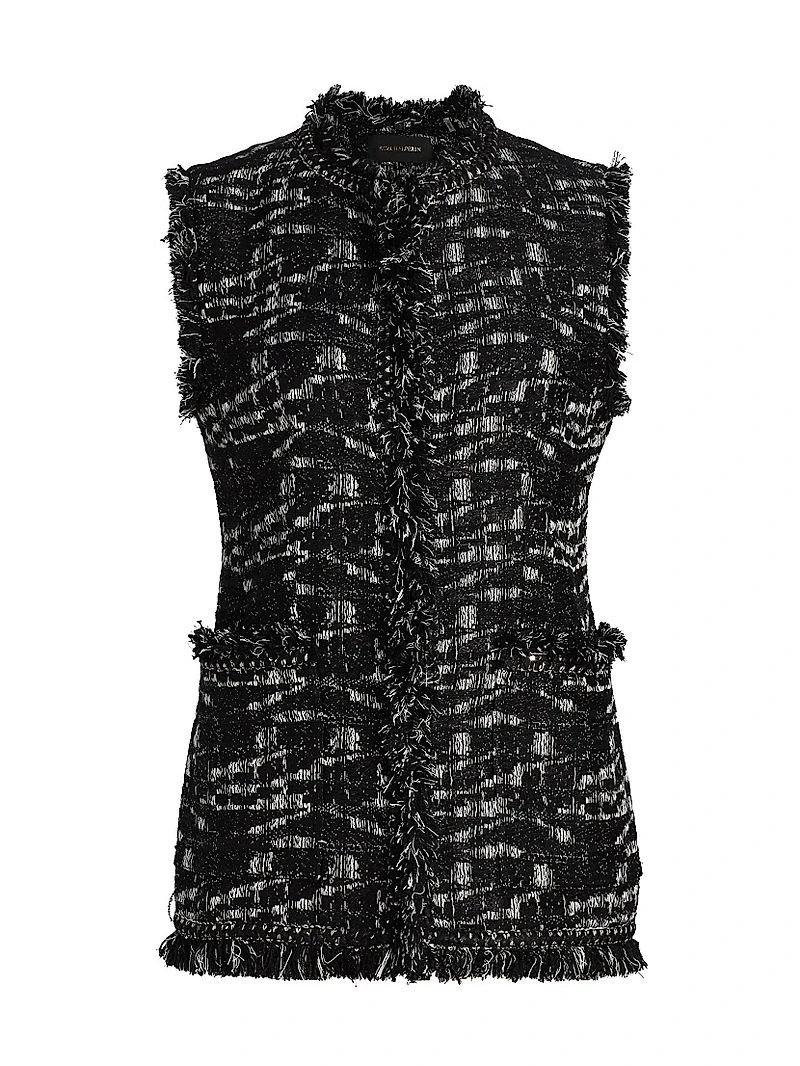 Mag Tweed Fringe Vest