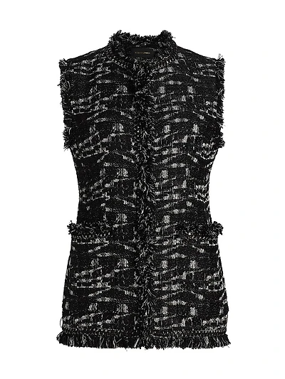 Mag Tweed Fringe Vest