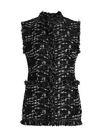Mag Tweed Fringe Vest