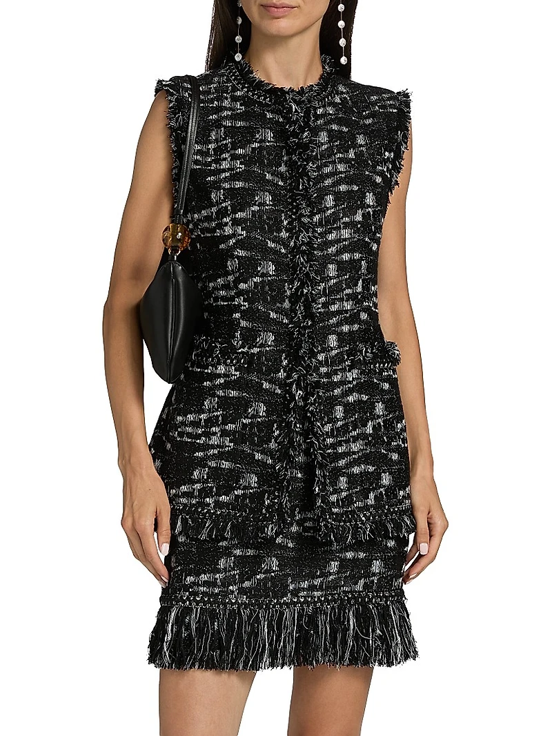 Mag Tweed Fringe Vest