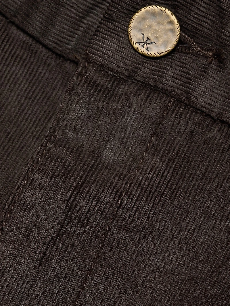 Hannah Cotton-Blend High-Rise Pants