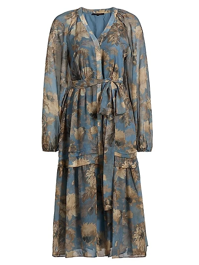 Belle Printed Midi-Dress