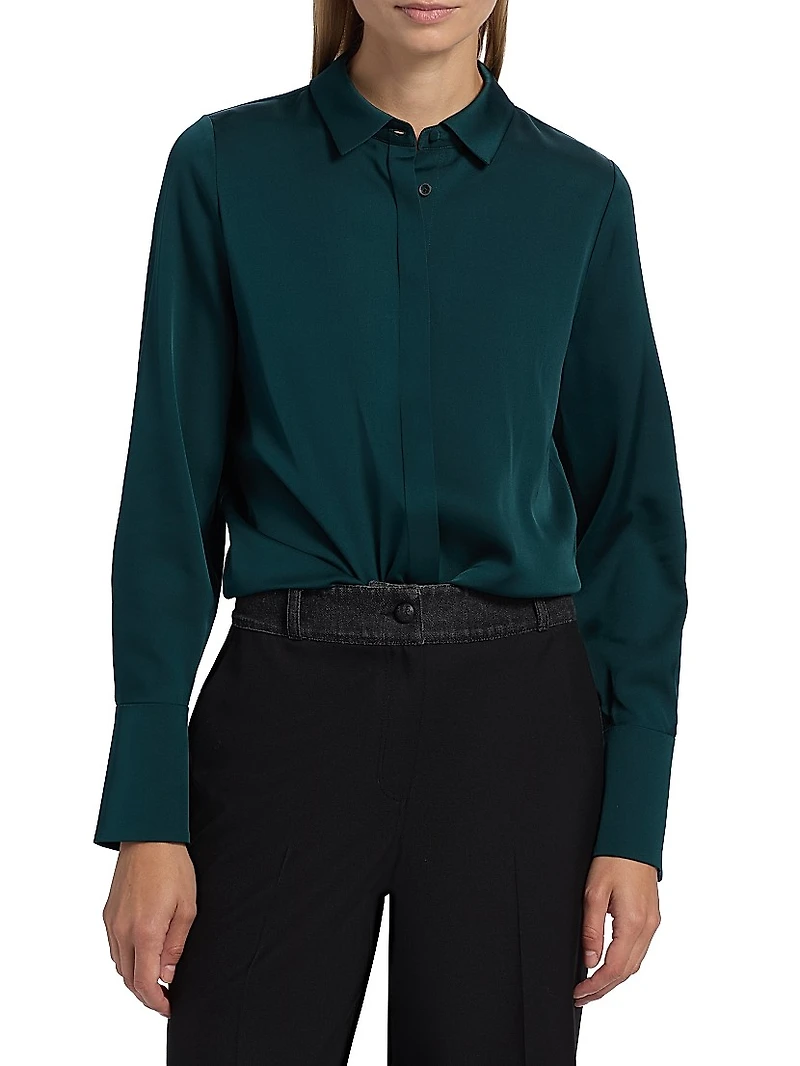Larissa Stretch-Silk Blouse
