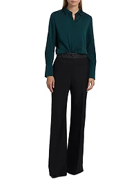 Larissa Stretch-Silk Blouse