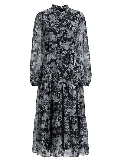 Judge Printed Midi-Dress