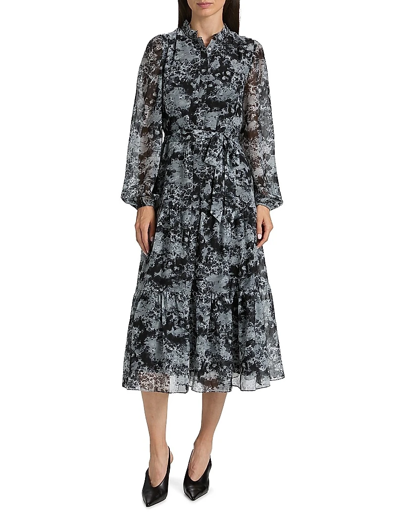 Judge Printed Midi-Dress