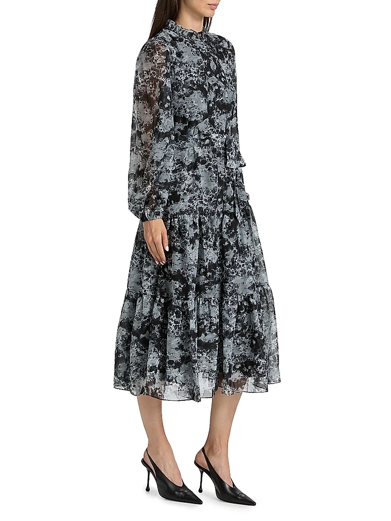 Judge Printed Midi-Dress