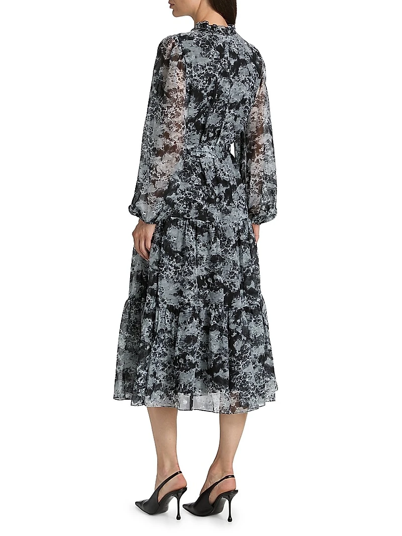 Judge Printed Midi-Dress