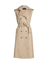 Val Belted Double-Breasted Midi-Dress