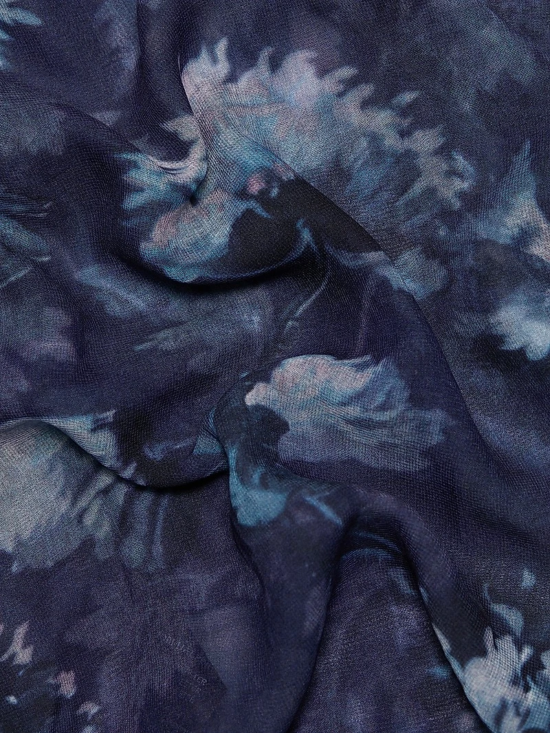 Mullin Floral Ruffled-Sleeve Blouse