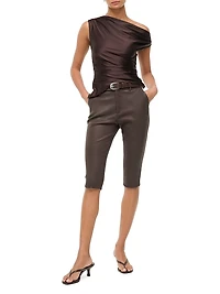 Phare Stretch-Silk One-Shoulder Top