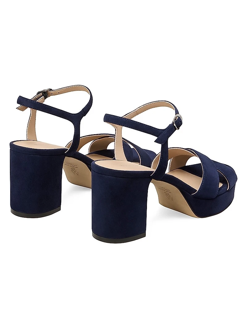 Dayna 80MM Leather Platform Sandals