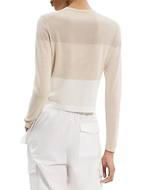 Colorblock Wool Cardigan