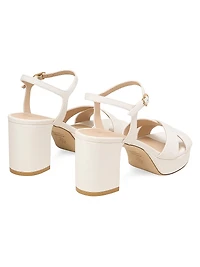 Dayna 80MM Leather Platform Sandals