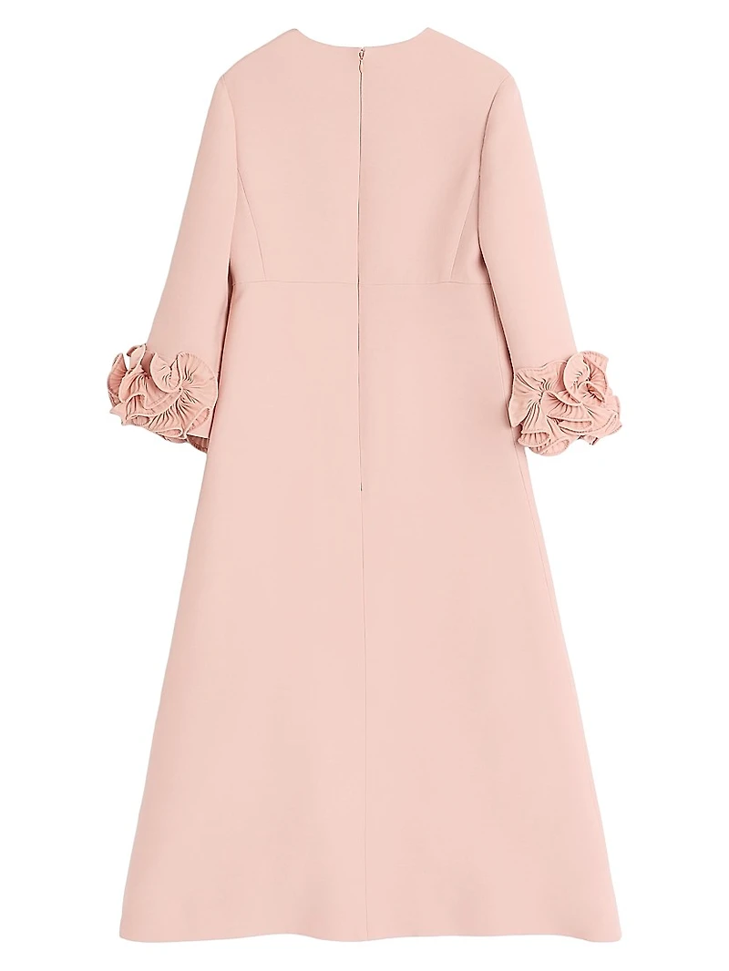 Crepe Couture Midi Dress