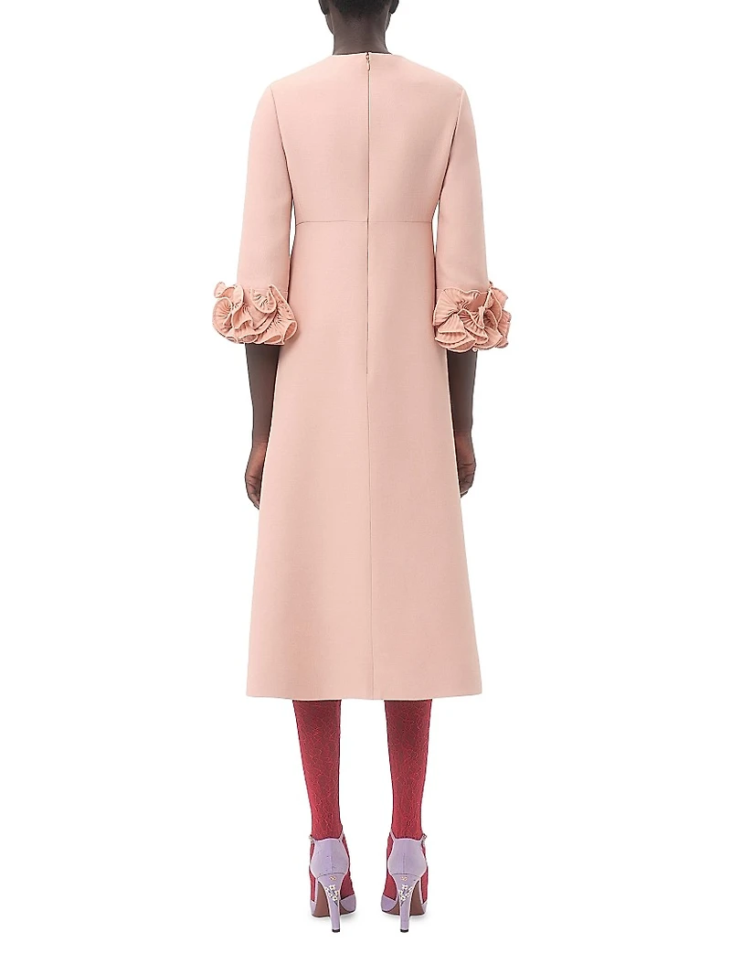 Crepe Couture Midi Dress