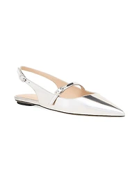 Emilia Mary Jane Patent Leather Slingback Flats