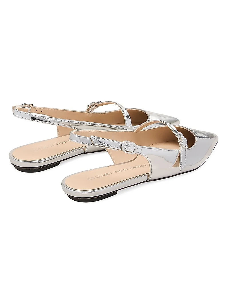 Emilia Mary Jane Patent Leather Slingback Flats