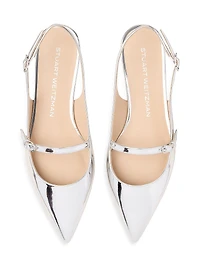 Emilia Mary Jane Patent Leather Slingback Flats