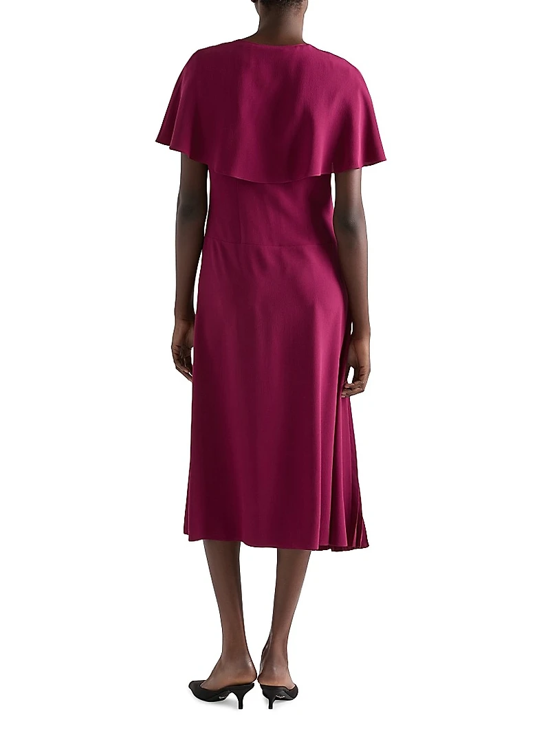 Pleated Marocain Dress