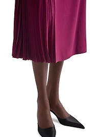 Pleated Marocain Dress