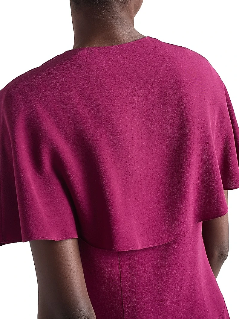 Pleated Marocain Dress