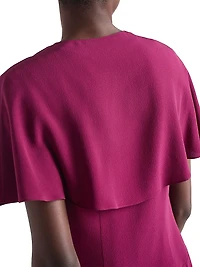 Pleated Marocain Dress