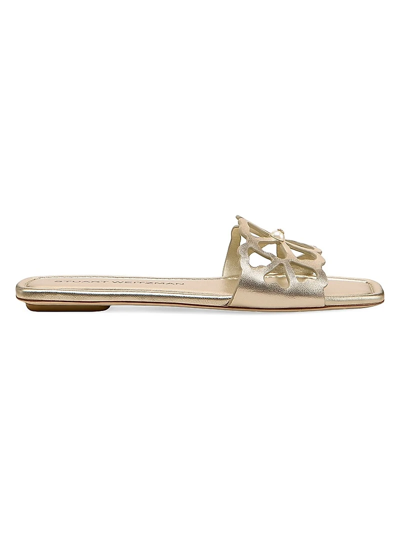 Jasmine Metallic Leather Sandals
