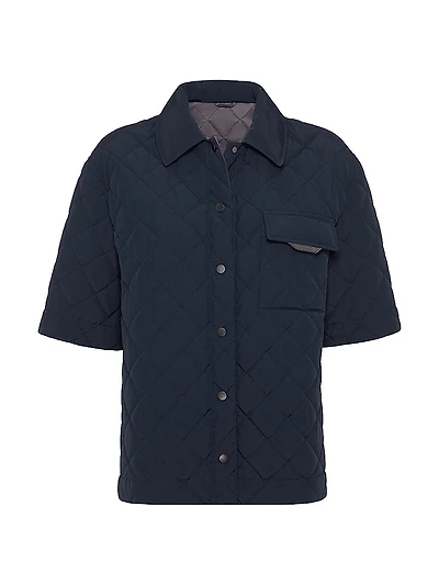 Water Resistant Techno Cotton Short Sleeve Outerwear Jacket