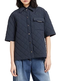 Water Resistant Techno Cotton Short Sleeve Outerwear Jacket