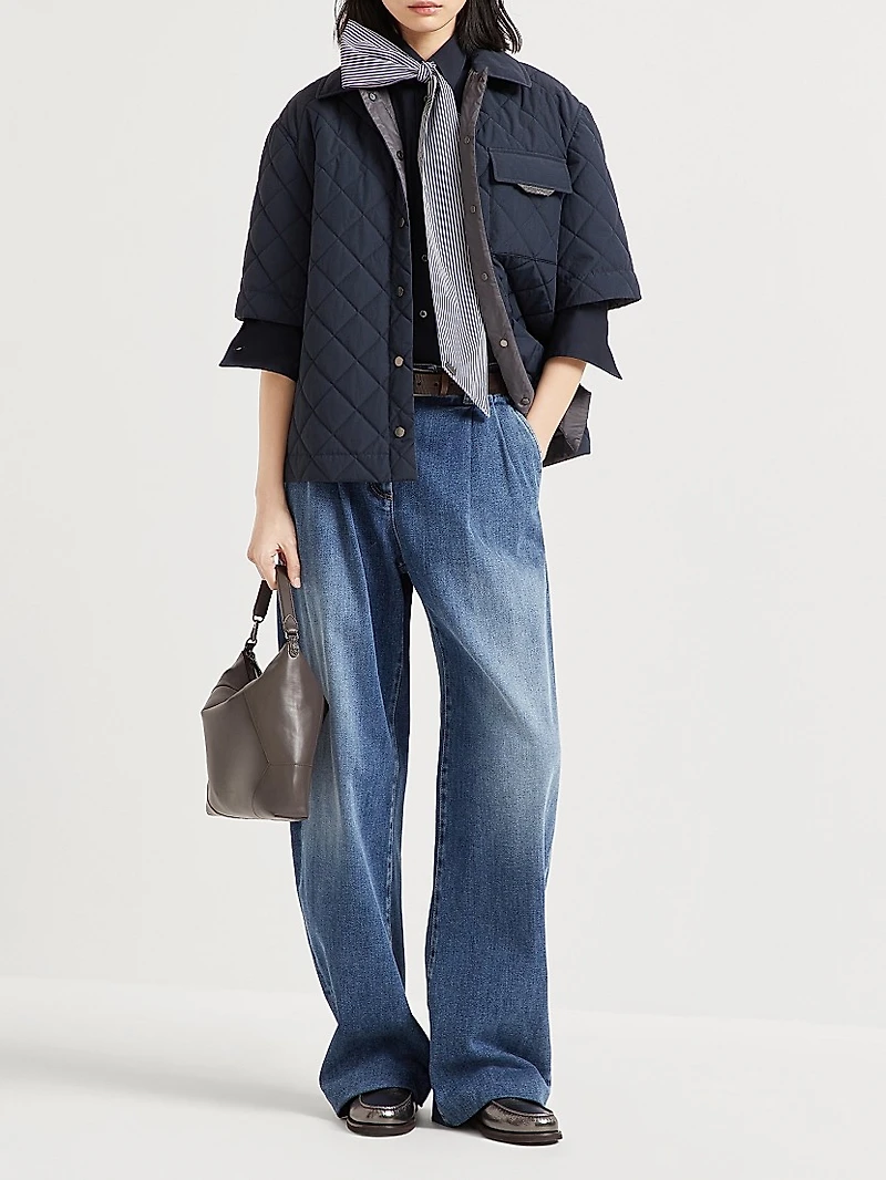 Water Resistant Techno Cotton Short Sleeve Outerwear Jacket