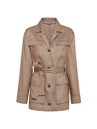 Techno Sparkling Twill Safari Blazer