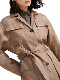 Techno Sparkling Twill Safari Blazer