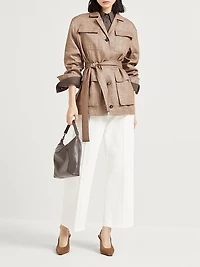 Techno Sparkling Twill Safari Blazer