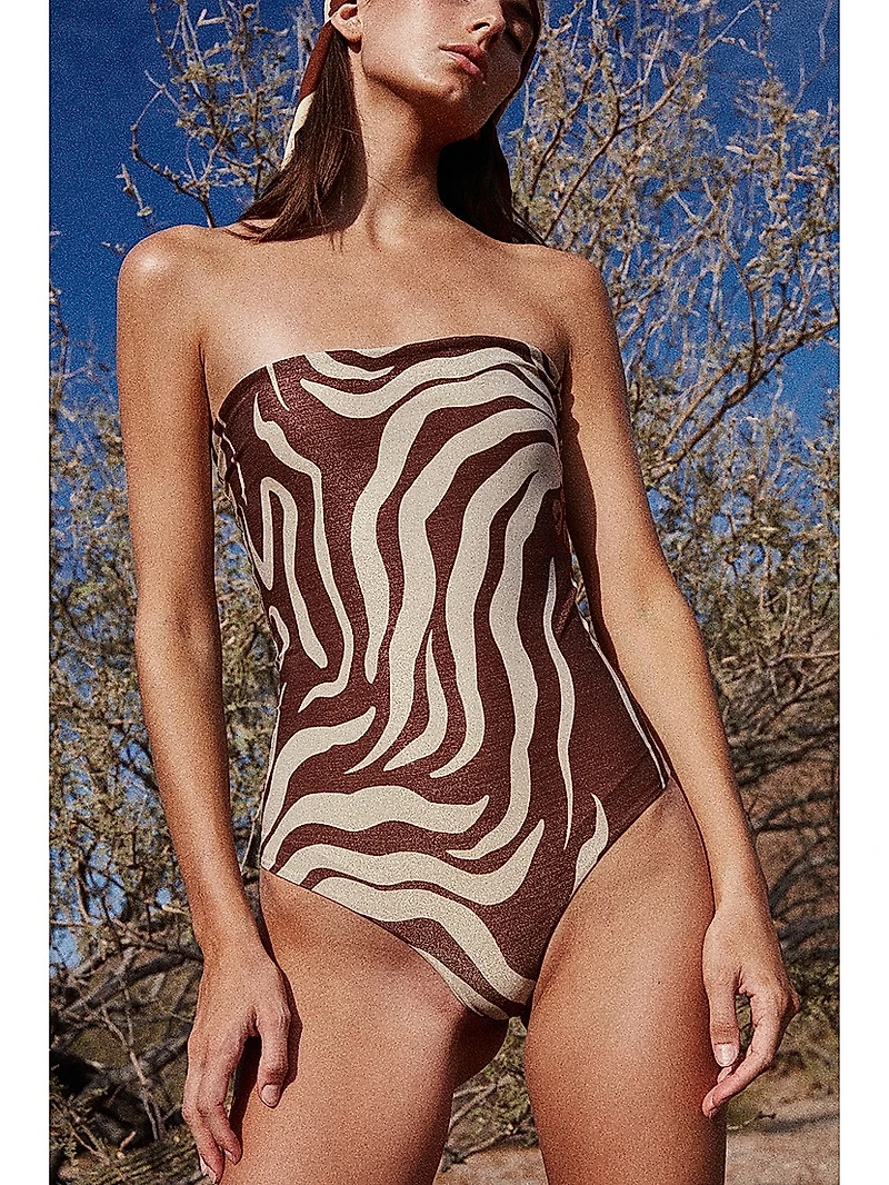 Alta Mar Strapless One-Piece Swimsuit