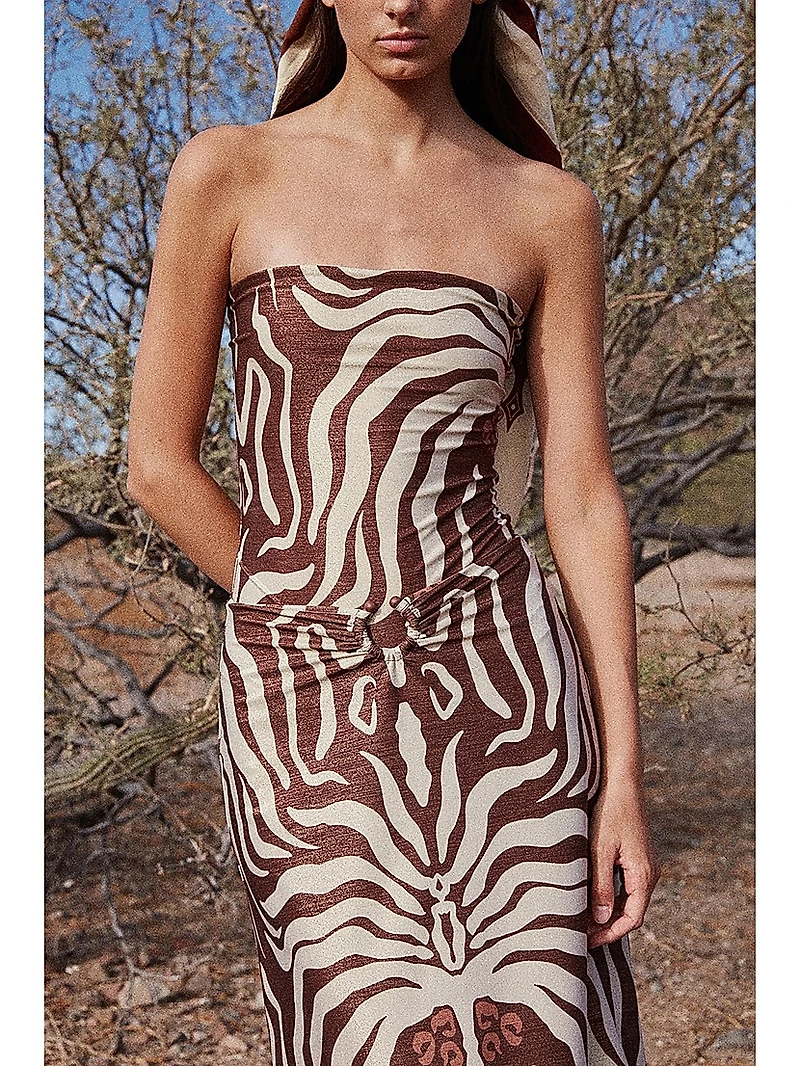 Alta Mar Strapless One-Piece Swimsuit