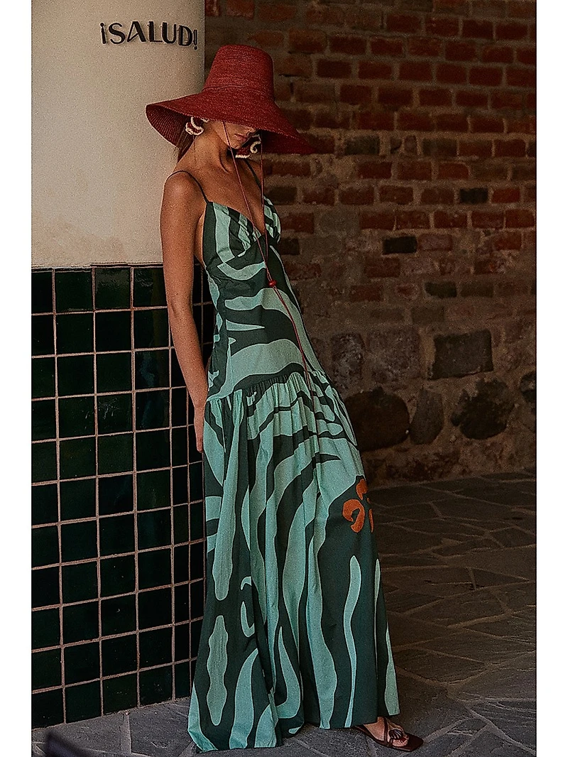Zea Palm Maxi Dress