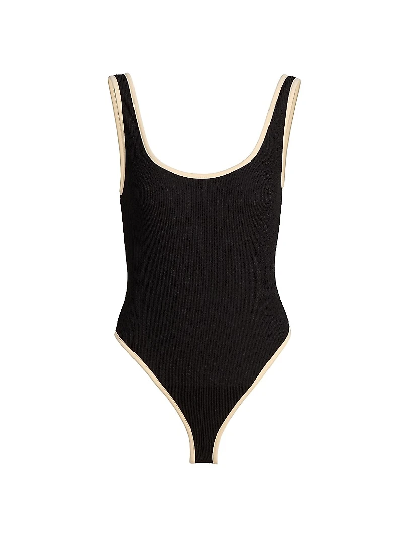 La Paz Summer Vacation Tipped One-Piece Swimsuit