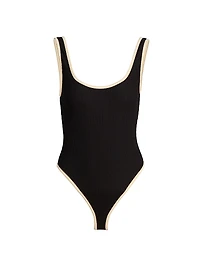 La Paz Summer Vacation Tipped One-Piece Swimsuit