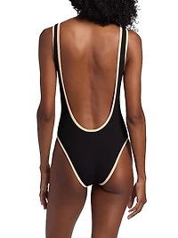 La Paz Summer Vacation Tipped One-Piece Swimsuit
