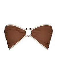 La Paz Seawaters Textured Bikini Top