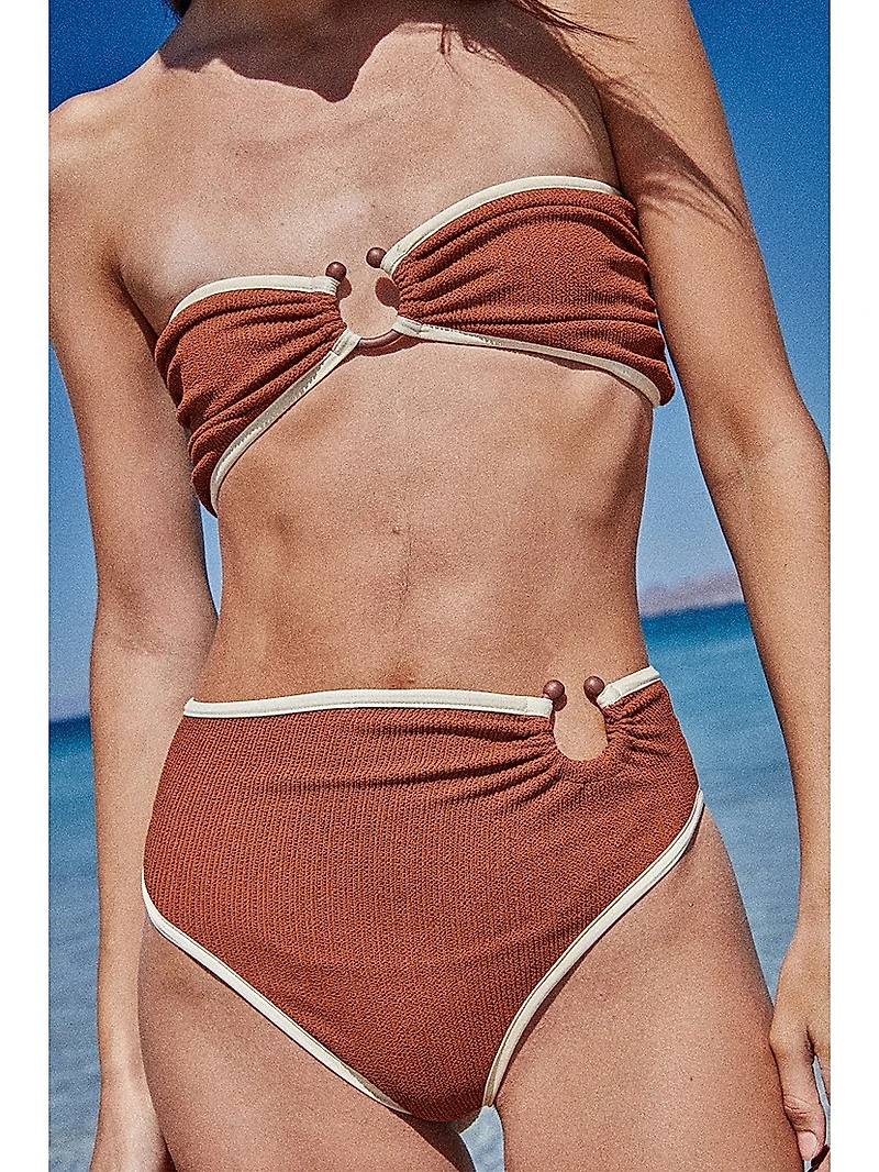 La Paz Seawaters Textured Bikini Top