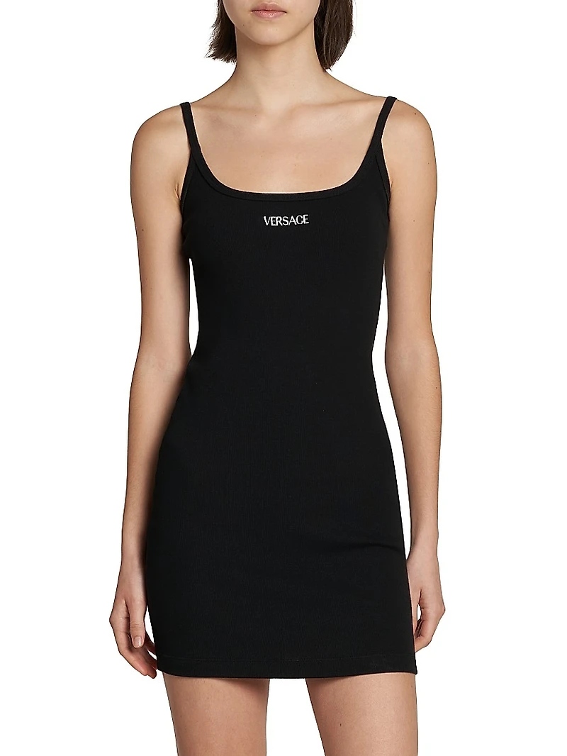 Stretch-Cotton Body-Con Minidress