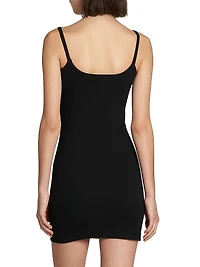 Stretch-Cotton Body-Con Minidress