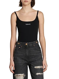 Rib-Knit Stretch Cotton Tank