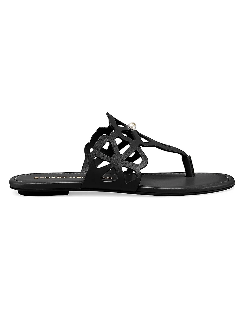 Jasmine Embellished Leather Sandals