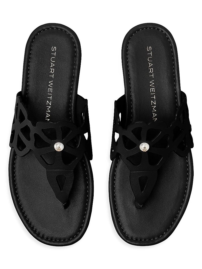 Jasmine Embellished Leather Sandals