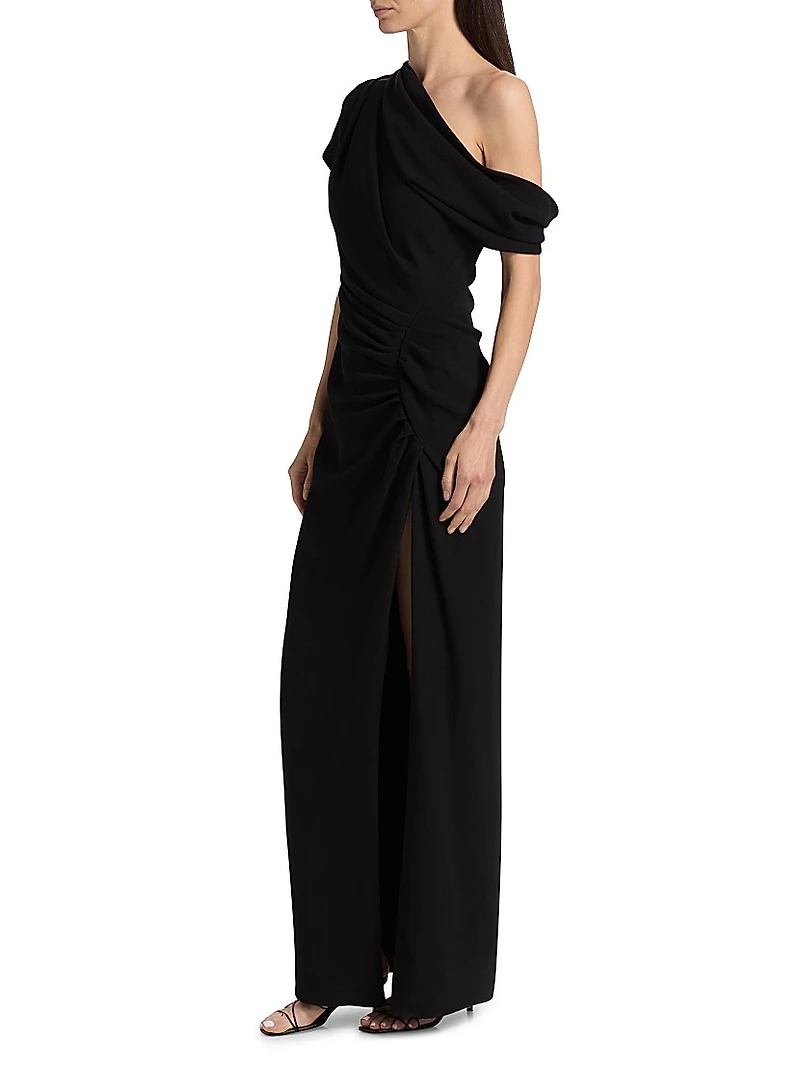 Kally Draped Column Gown